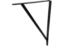 Ménsula con soporte color negro 10 x 16" 137824