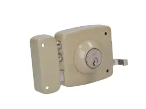 Cerradura de sobreponer llave estándar 2 bulones izquierda en caja 31CS