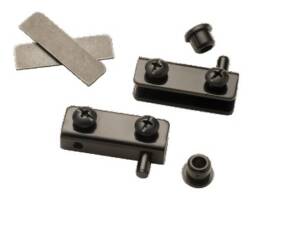 BISAGRA PARA VIDRIO NEGRO C/BIVEL 79-6