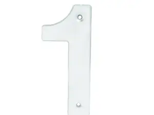 Numero 1 bold 4" cromo satinado L601C