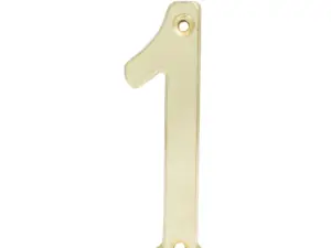 Numero 1 slim 4" latón brillante L6801LB
