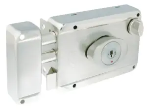 Cerradura de sobreponer 2 bulones llave de puntos L7725ADBIN