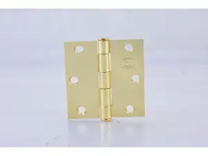 Bisagra cuadrada latón brillante 3" x 3" LBC30LB