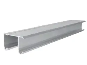 RIEL TIPO JJ PARA CLÓSET 2 M, DE ALUMINIO RIALJ2